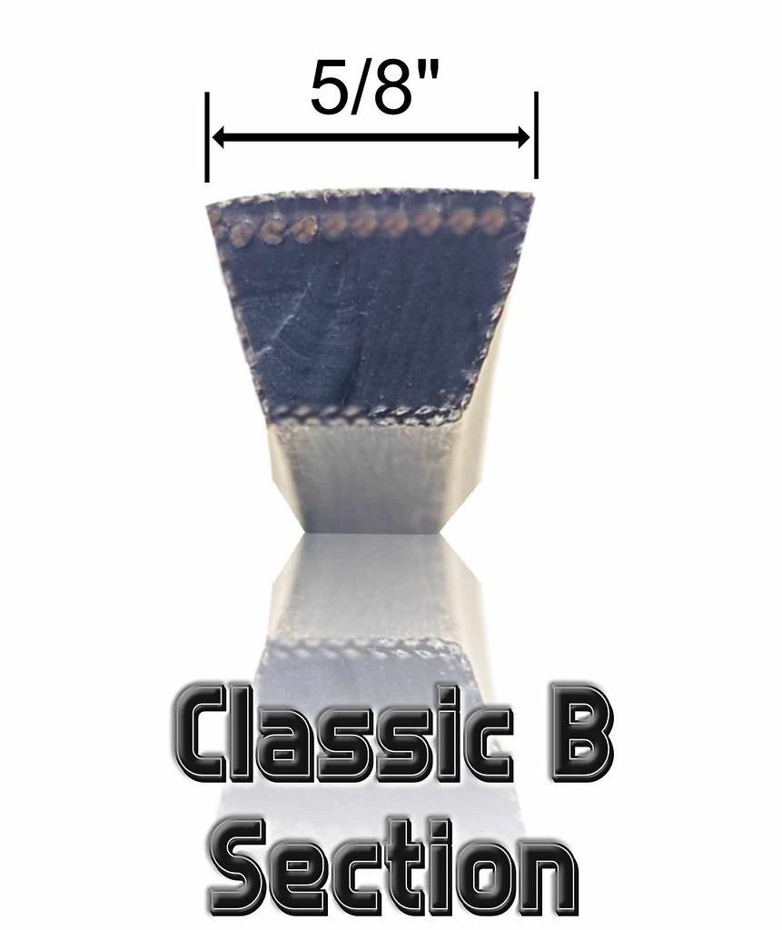 V Belt B164 / 5L1670 - Interchangeable with MBL B164 - Outside Length: 167 X 5/8 Width